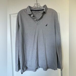 Nautica Classic Fit Gray long sleeved Shirt